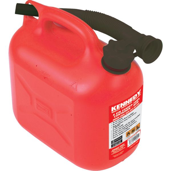 Kennedy 5Ltr Leaded Fuel Container Red