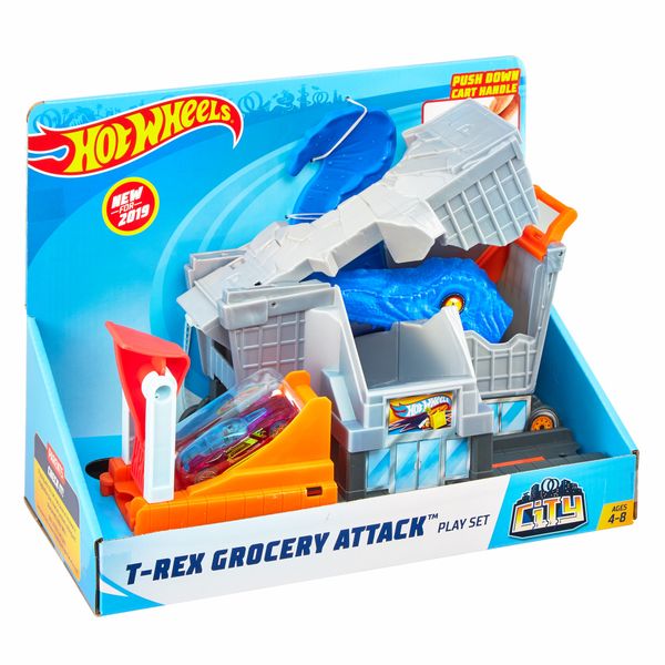 Hot Wheels T-Rex Grocery Attack Play Set
