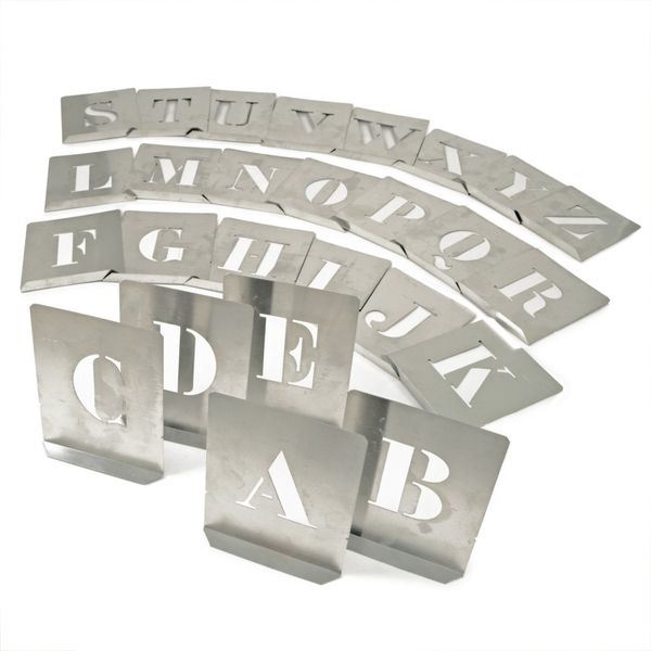 Kennedy 80Mm Set Of 26 Steel Stencil Letters