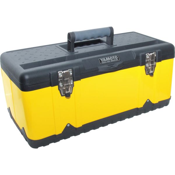 Yamoto 582X298X255Mm Yellow Metal Toolbox Tote Tray