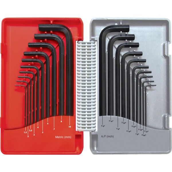 Kennedy Combination Long Arm Bptmmaf Hex Key Set 20 Pce