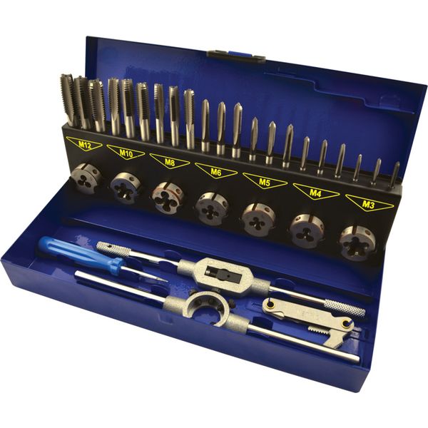 Senator M3 M12 Carbon Steel Threading Setin Case 32Pc