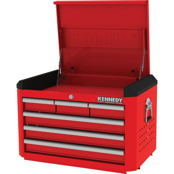 Kennedy Red 28Inch 6 Drawer Top Chest