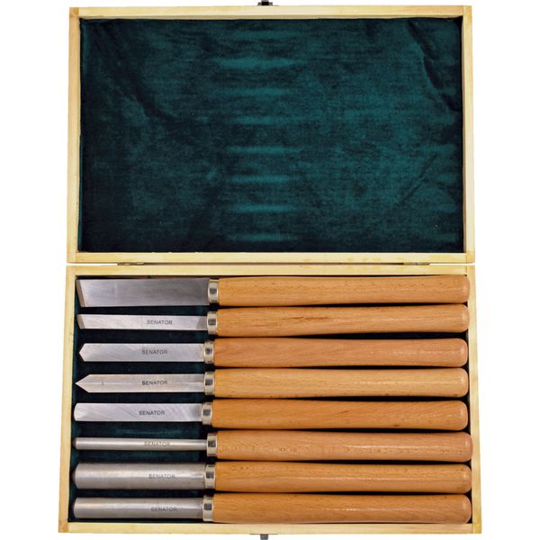 Senator 8 Pce Wood Turning Tool Set