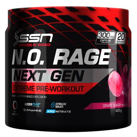 Ssn N O Rage Next Gen 420 G Grape Smash Pre Workout Buy Online In South Africa Takealot Com