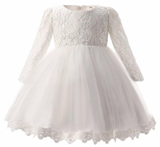 Winter Christening Gown Infant Princess Dress