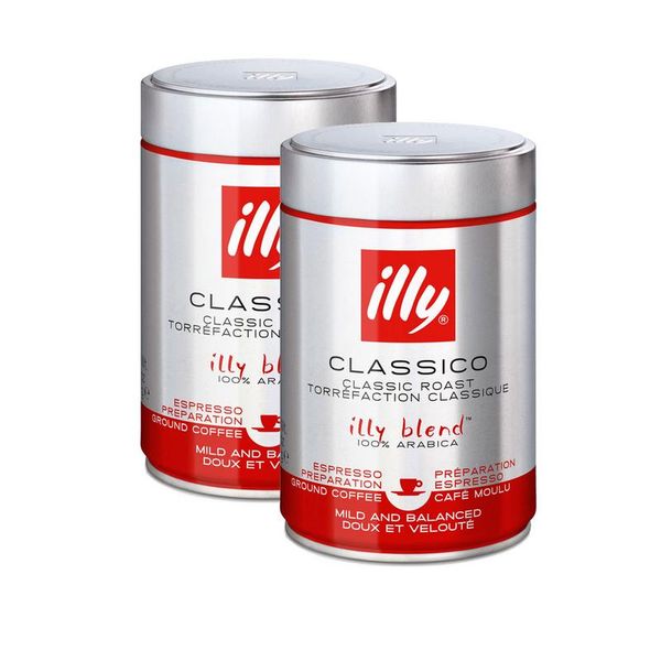 illy Ground Classico Roasted Coffee 250g x 2