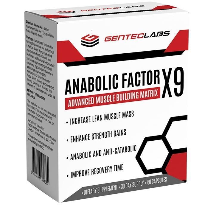 Gentec Labs Anabolic Factor X9 60 Capsules Shop Today. Get it