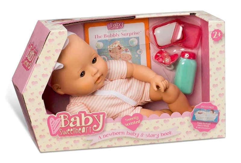 Baby Sweetheart 12 Inch Scented W/Book Bath Time