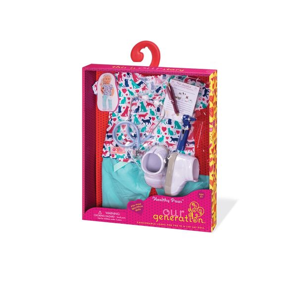 Our Generation Regular Vet Uniform Outfit - Healthy Paws