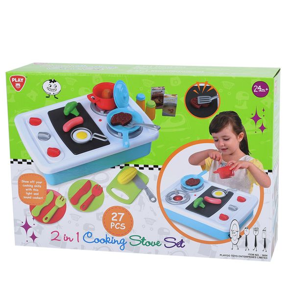 Play Go 2 In 1 Cooking Stove Set 27 Pce Bo