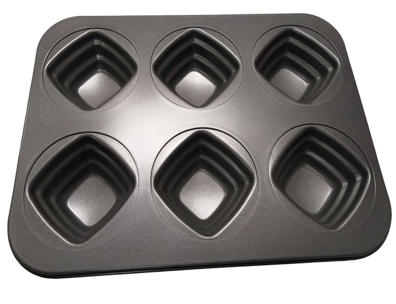 Bulk Pack - 2x 6 Cavity Square Baking Pan