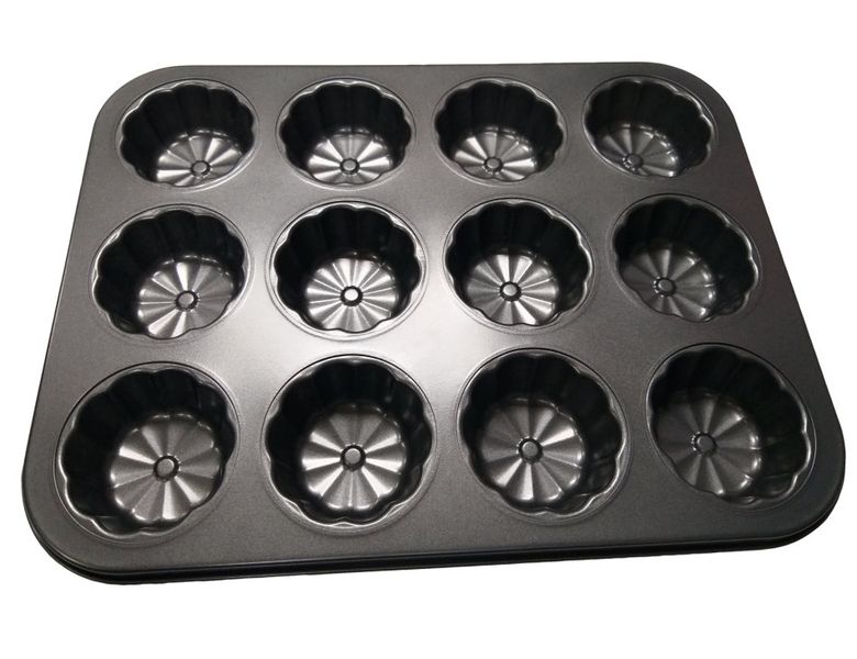 Bulk Pack - 4x 12 Cavity Flower Shape Baking Pan