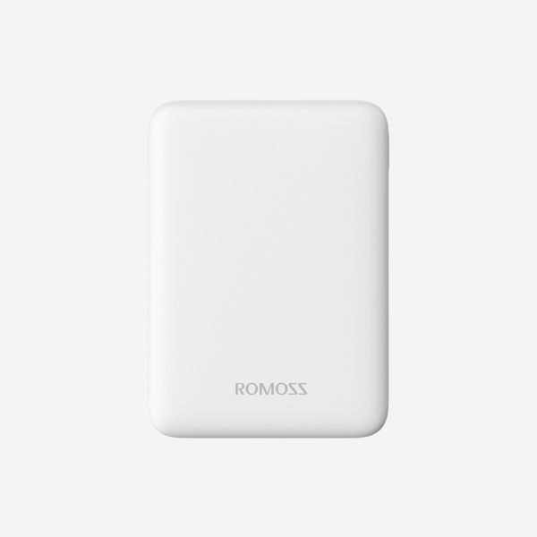 Romoss Pure 5 Compact 5000mAh Mini Power Bank 2x USB - White
