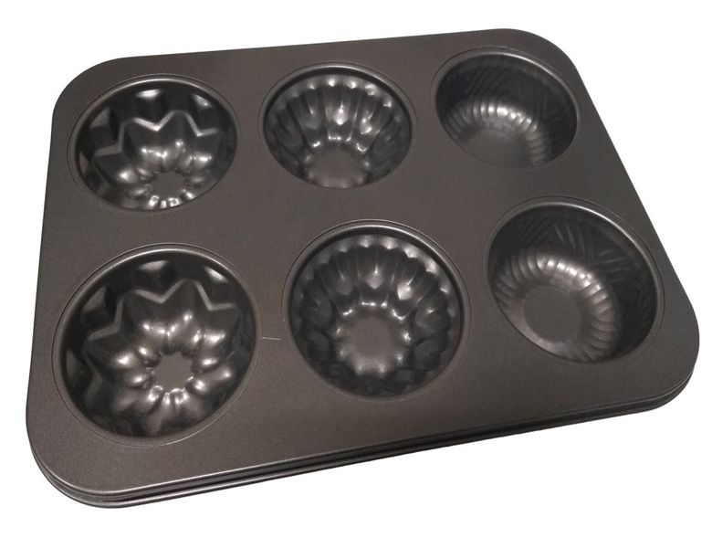6 Cavity Baking Pan - 3 Patterns 35 x 26 x 5cm