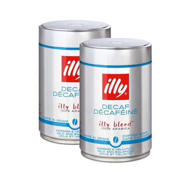 illy Beans Decaf Roasted Coffee 250g x 2