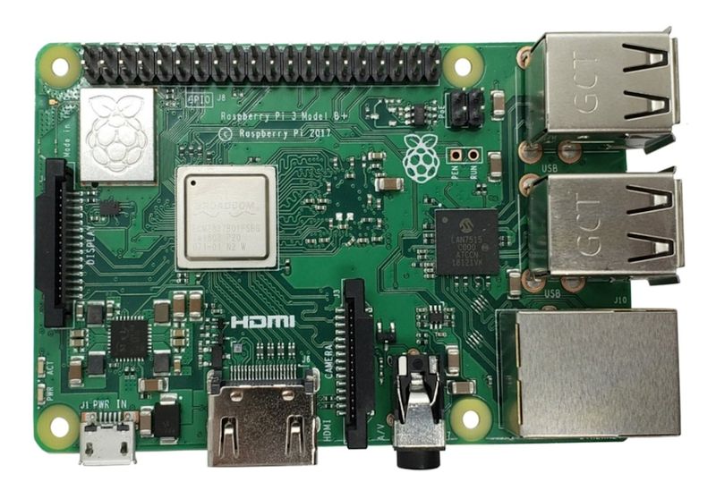 Raspberry Pi (RPI3-MODBP) SBC, Raspberry Pi3 B+, BCM2837B0, ARM Cortex-A53