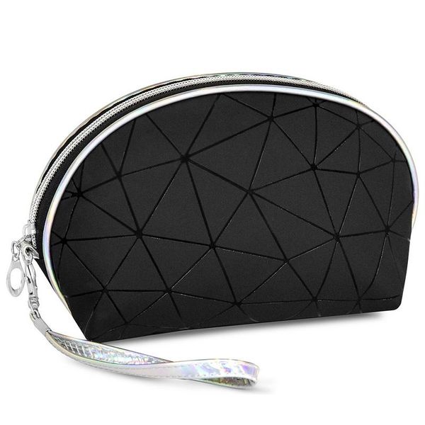 Cosmetic Bag Combo - Black Geometric