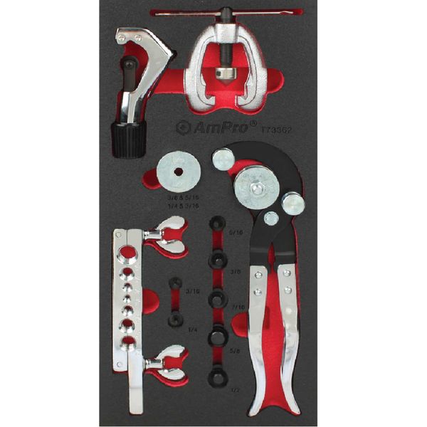 Ampro - Double Flare Tool, Tube Cutter &amp; Bender Set