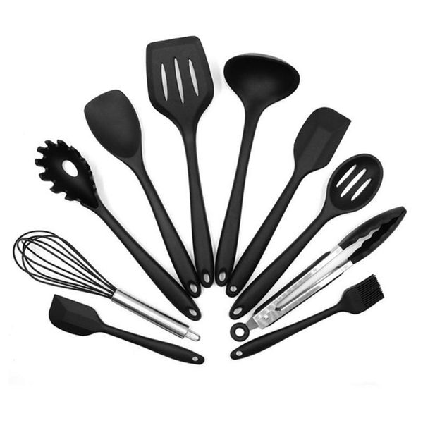 10 Pieces Silicone Cooking Utensils Sets