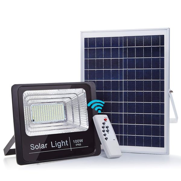 100W Solar LED Flood Light with Remote Control