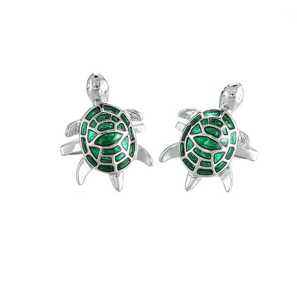 OTC Cufflinks Green Turtle Style Men's Gift - Boxed