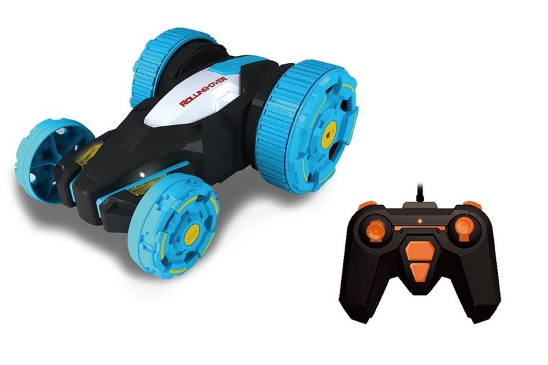 R/C 2.4GHz 4WD Double Roll Stunt Car (21cm long) w/Batt &amp; Charger - Blue