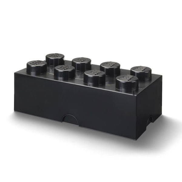 LEGO Storage Brick 8 Knob (50cm) - Black