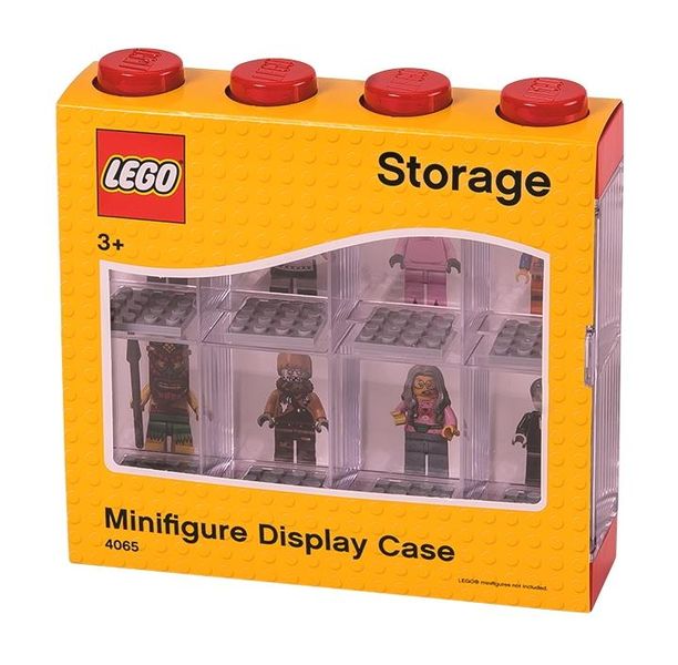 LEGO Minifigure Display Case 8 (19cm) - Red