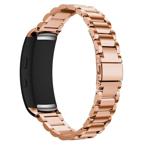 Stainless Steel Link Band for Samsung Gear Fit2 Pro Fit2 Shop