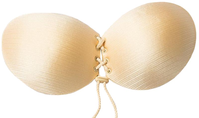 Breathable Self Adhesive Reusable Rope Tightening Bras Nude