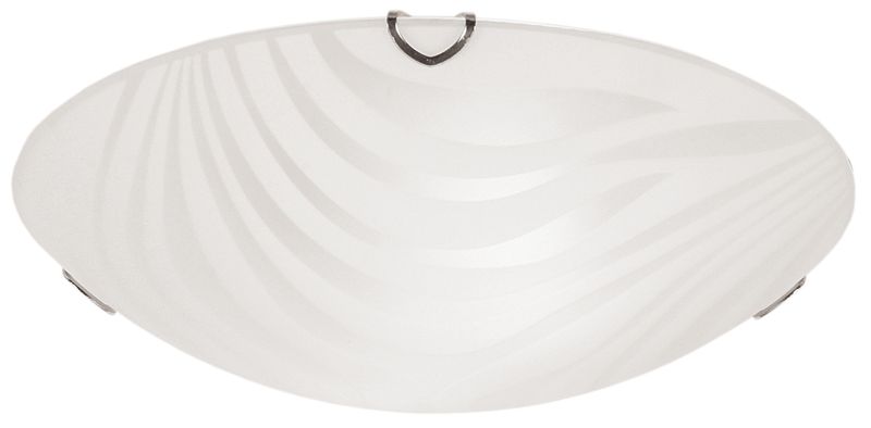 Ceiling Fitting with Pattern Frosted White Glass