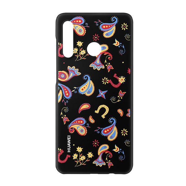 Huawei P30 Lite Pc Case Floral - Black