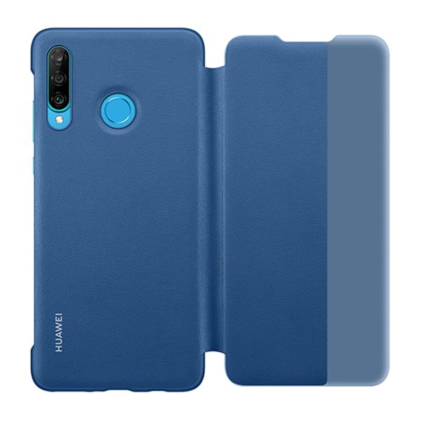 Huawei P30 Lite Smart View Flip Cover - Blue