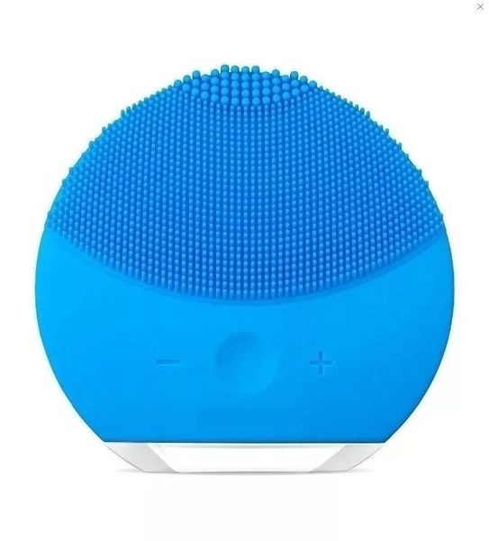 Exfoliating Facial Silicone Brush Face Scrub Cleaner - Blue