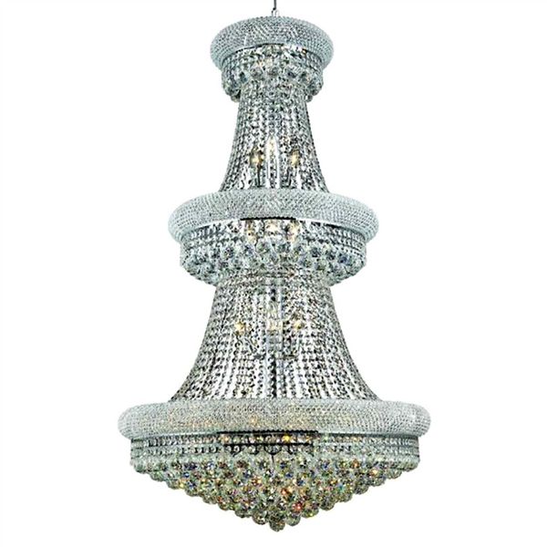 Morden Crystal Round 3 Tier Chandelier H1500mm