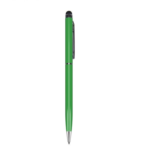 Ballpoint Pen with built-in Stylus Touch Pen - GREEN
