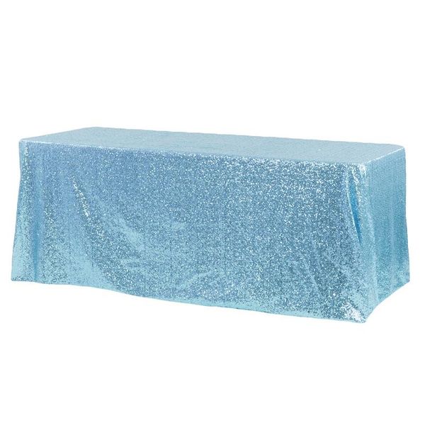 Sequin Tablecloth- Rectangular 3,3 X 2,3m Blue