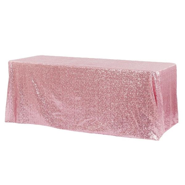 Sequin Tablecloth- Rectangular 3,3 X 2,3m Pink