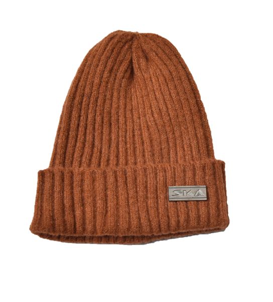 SKA Woolen Short Beanie - Dark Orange