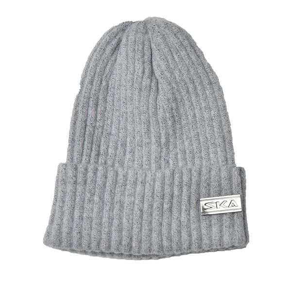 SKA Woolen Short Beanie - Grey