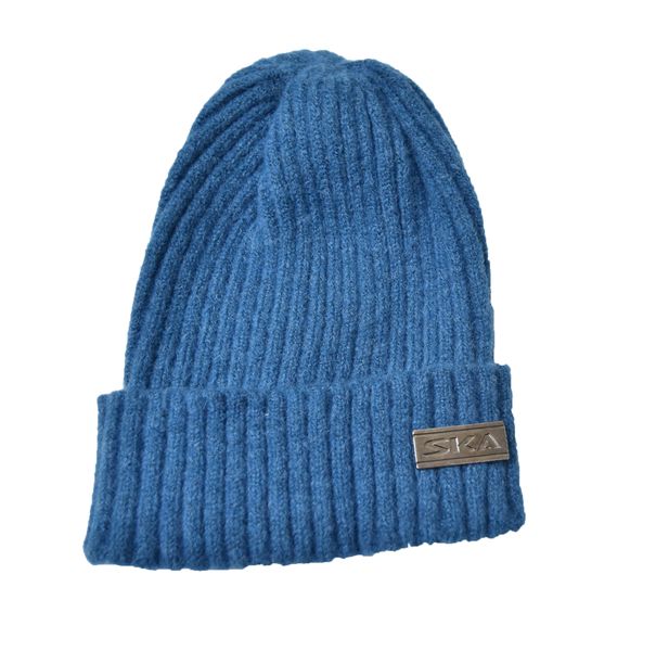 SKA Woolen Short Beanie - Blue