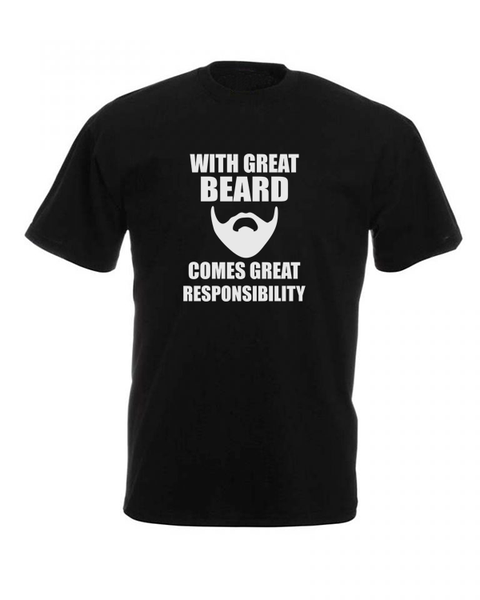 JuiceBubble Great Beard Mens T-Shirt -Black