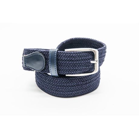 navy elastic waist belt