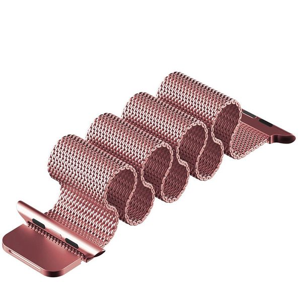 Ökotec Milanese Loop Strap for Apple Watch 38mm - Vintage Rose Pink