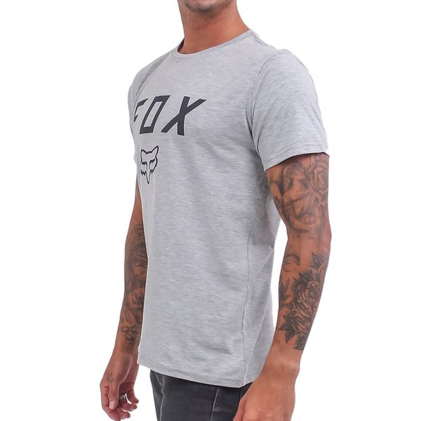 FOX Legacy Moth Short Sleeve Tee - Light Grey