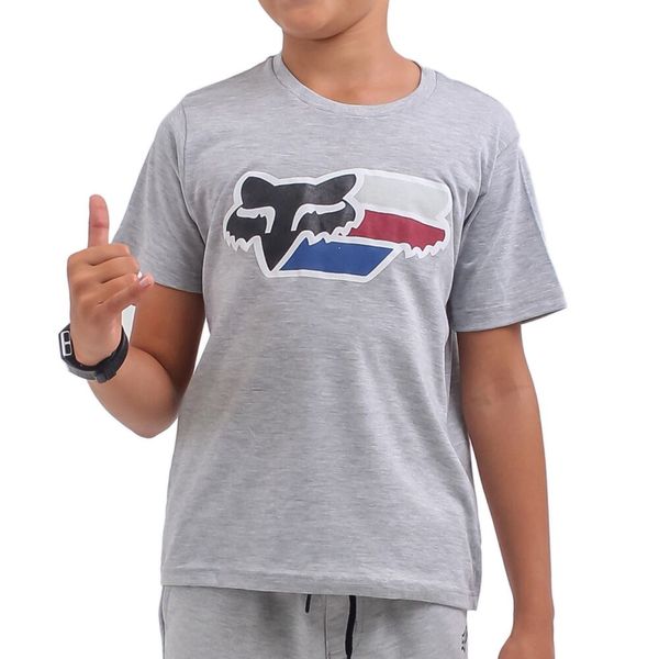 FOX Ultra Boys Short Sleeve Tee - Light Grey