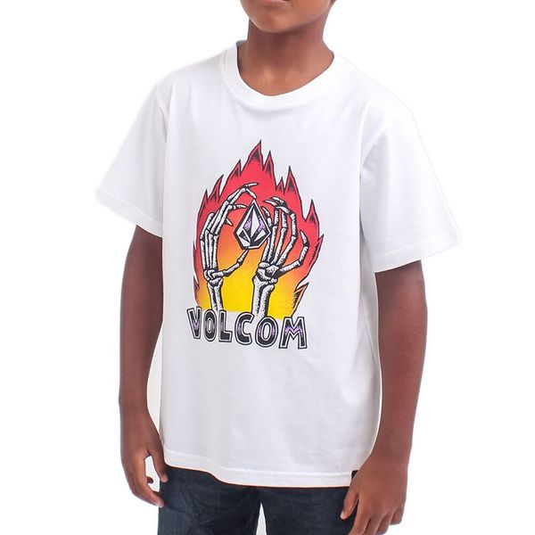Volcom Skele Flames Boys Ss Tee