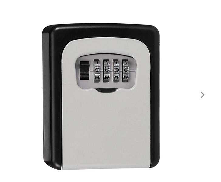 Key Storage Lock Box with 4 Digit Combinationn -Grey