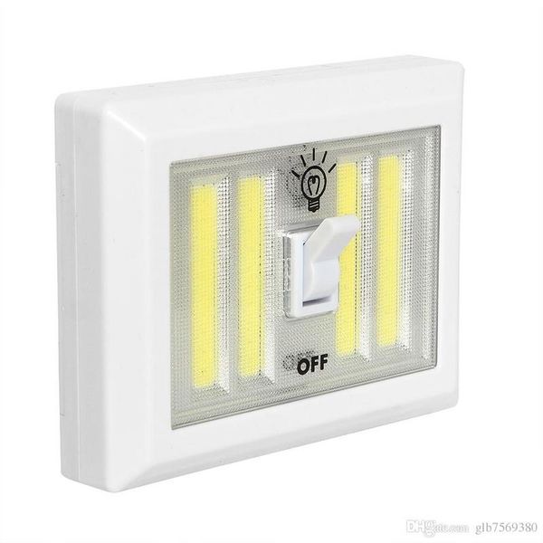 Large LED Wireless Wall Mounted Self Stick Magnetic Light Switch - 2 Pack